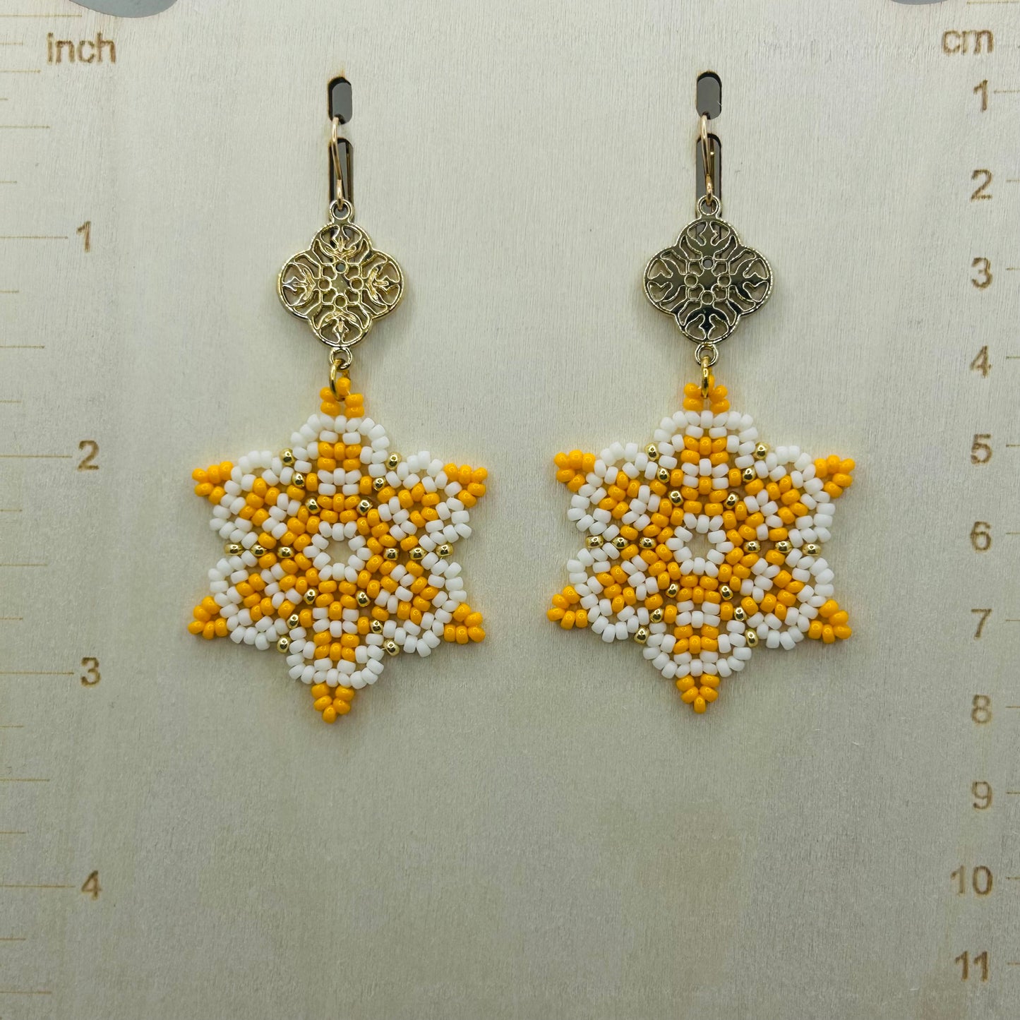 Golden Sunburst Earrings