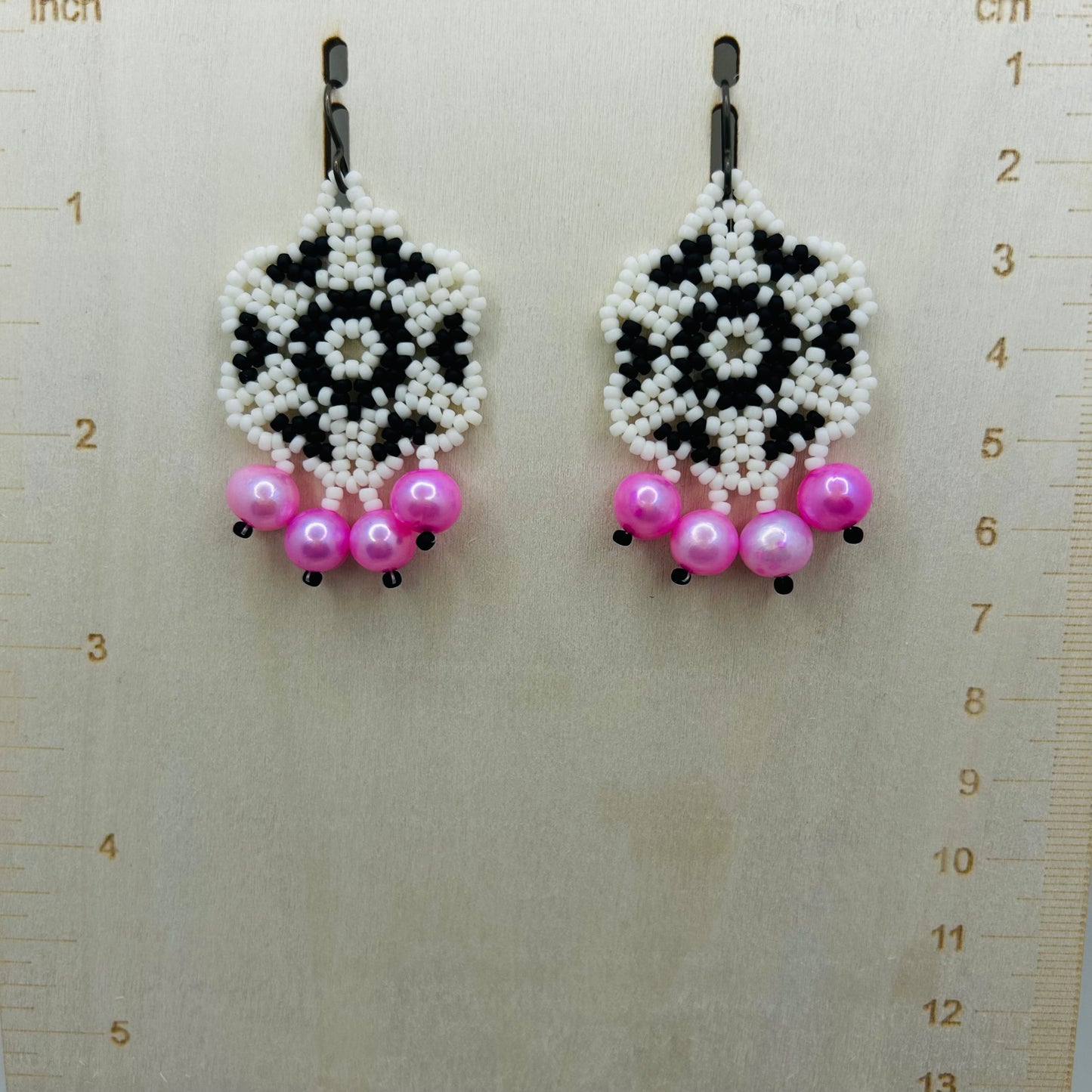 ✨ Pink Bubble Blossom Earrings