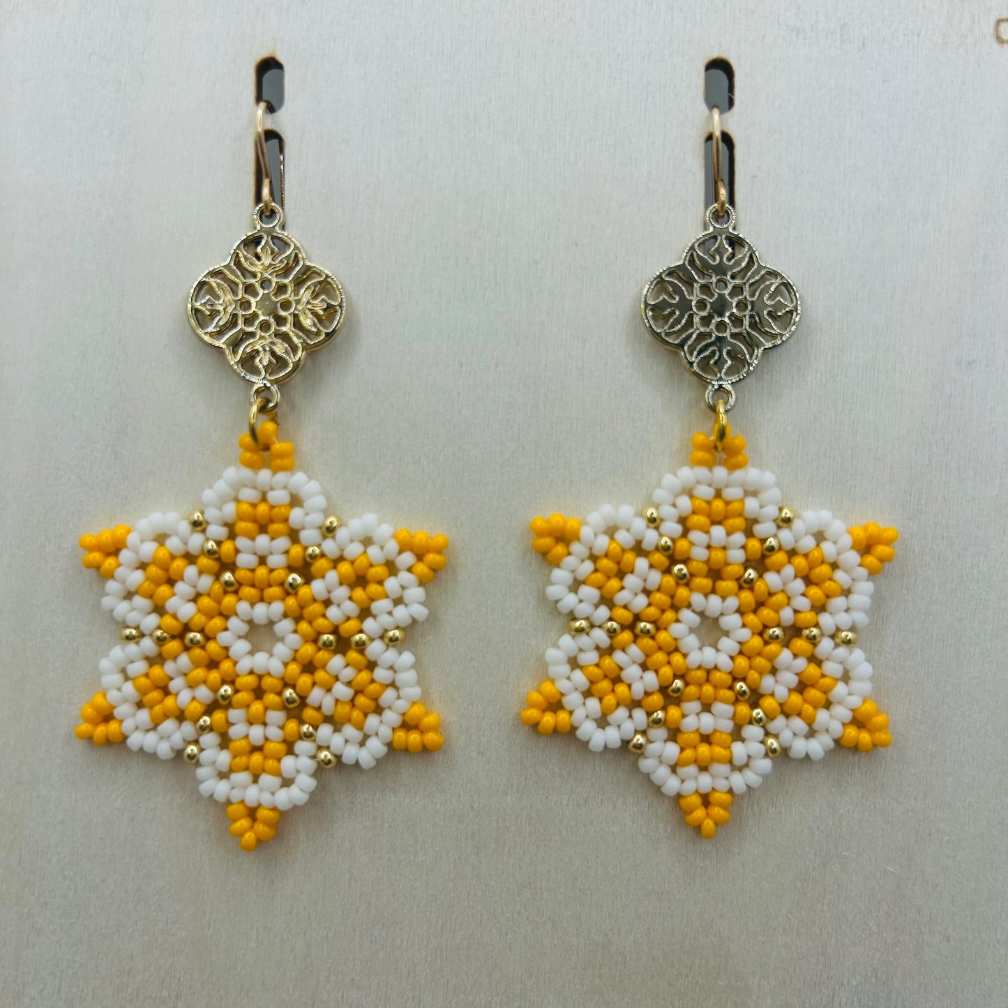 Golden Sunburst Earrings
