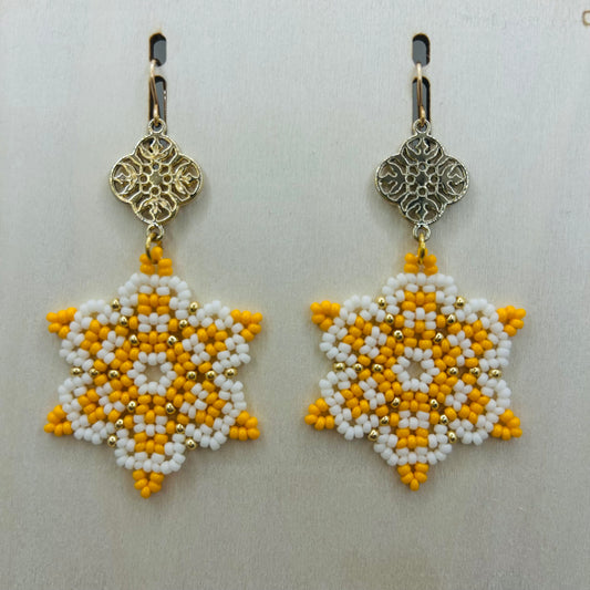 Golden Sunburst Earrings