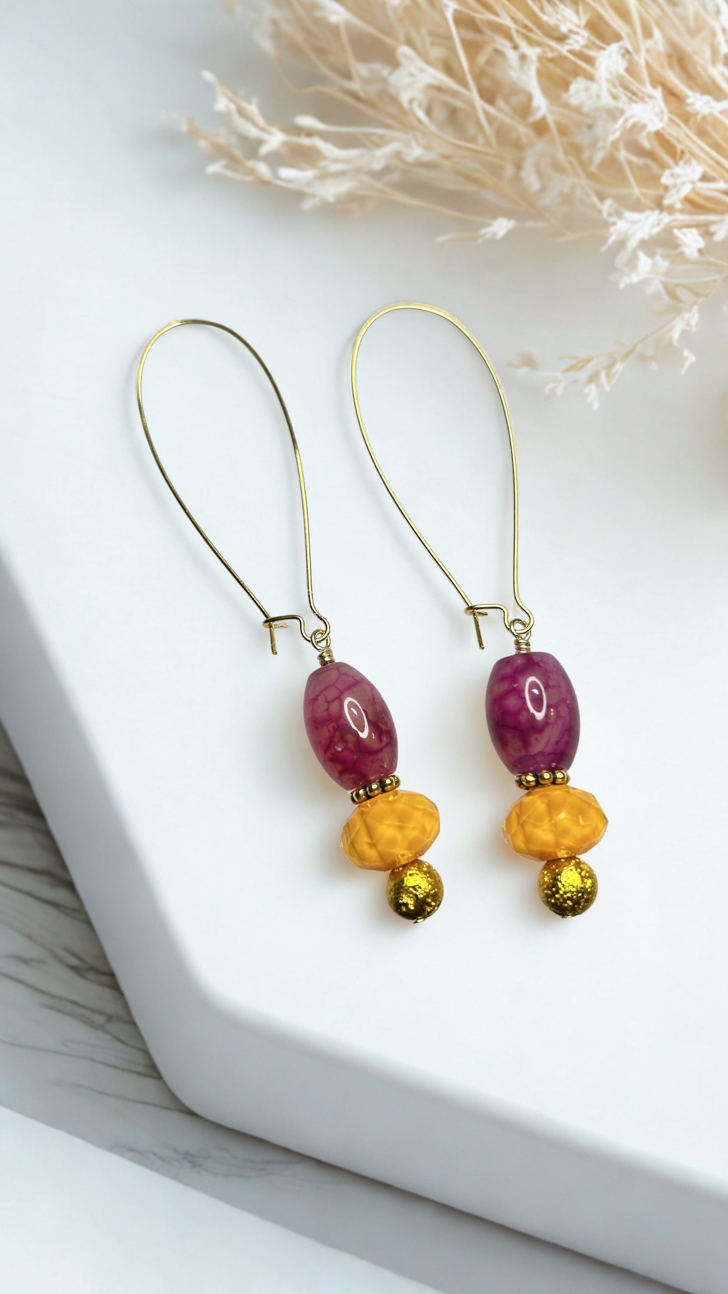Sunset Bloom Earrings.