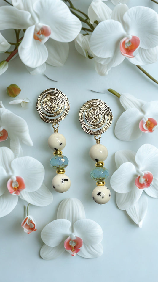 Aqua Dalmatia Earrings