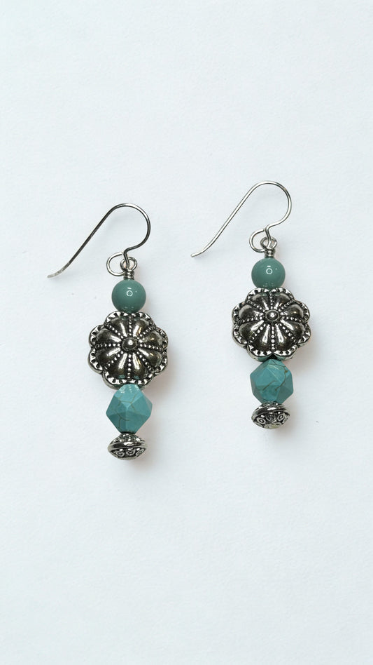 Turquoise Bloom Earrings