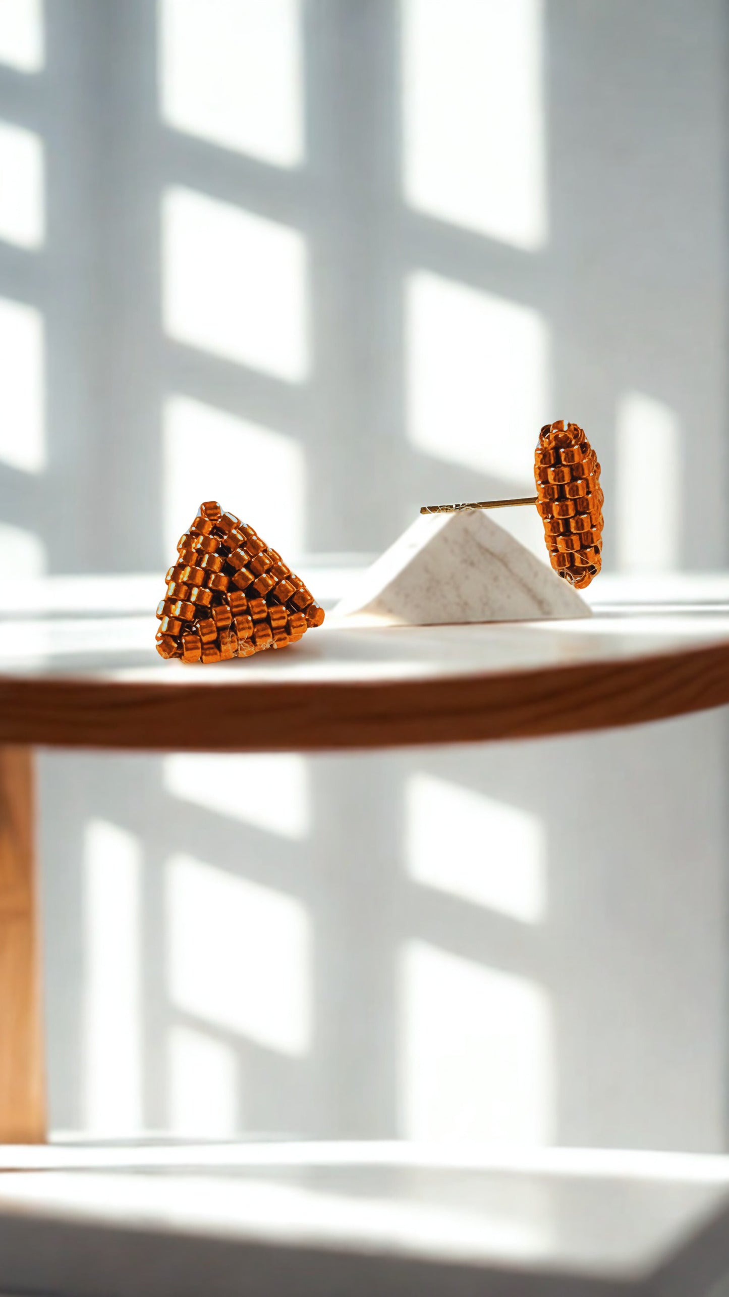 Triangulitos Stud Earrings Collection Saffron