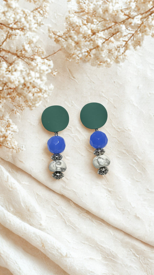 Forest Sky-Howlite Edition Earrings